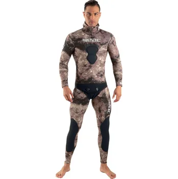 Neoprenový oblek Seac sub Dvoudílný neoprenový oblek SeacSub Gannet 3mm hnědý Velikost: XL