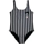 Eplus Jednodílné plavky - Mickey Mouse pruhované černé Velikost - děti: 146/152