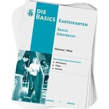 Karteikarten Basics Strafrecht - Hemmer, Karl-Edmund