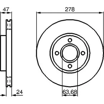 Brzdový kotouč Brzdový kotouč BOSCH 0 986 478 427