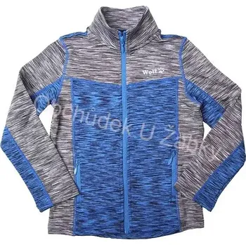 Chlapecká mikina CHLAPECKÁ MIKINA šedá/modrá Wolf M2442 (chlapecká funkční mikina)
