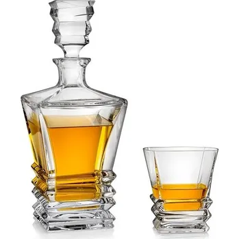 Sklenice Bohemia Jihlava ROCKY whisky set (1+6)