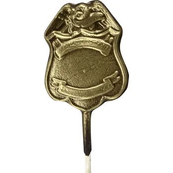 Čokoláda Chocolenka Čokoládové lízátko - Znak Policie (zlatý)