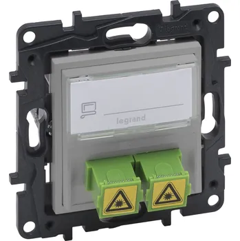Elektrická zásuvka Zásuvka optická 2xSC-APC LEG 863371 Niloé Step hliník