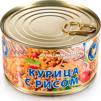 Konzervované maso Kuřecí maso s rýži 400g