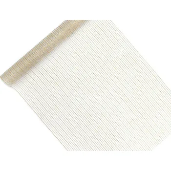 Svatební dekorace PartyDeco Organza - bílá s potiskem 0,48 x 9 m