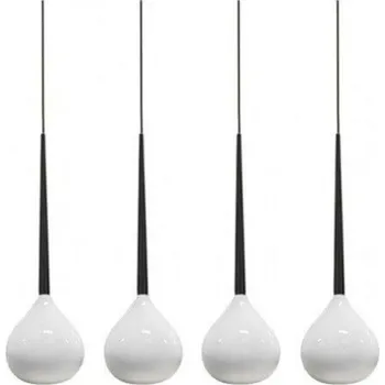 Závěsné svítidlo AZzardo Aga 4 white/black AZ1068 E14 4x40W IP20 85cm bílo-černé