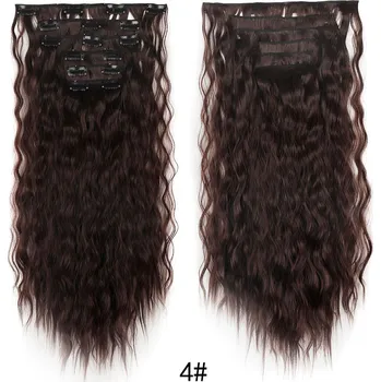 Příčesek Clip in příčesek - bordó - vlnitý M4