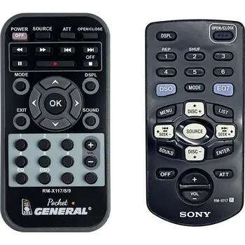Dálkový ovladač SONY RM-X117 - dálkový ovladač duplikát
