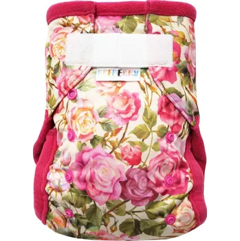 Plenkové kalhoty Breberky Kapsová plenka (M) - Růže SZ