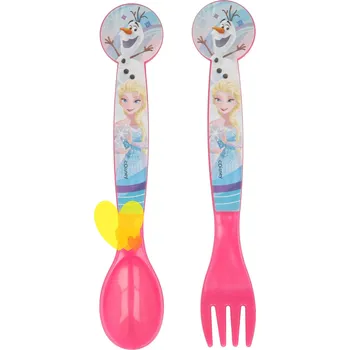 Příbor Storline Příbor FROZEN OLAF růžový plast