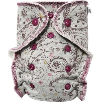 Plenkové kalhoty Breberky BIO Kalhotková plenka s GOTS (S) - Ornament PAT