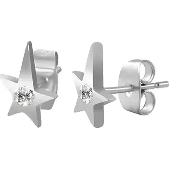 Náušnice Náušnice z oceli - kometa se zirkonem