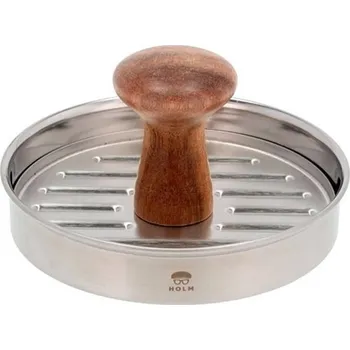 Grilovací nářadí Holm Lis na hamburger 13x6cm ocel/akáciové dřevo