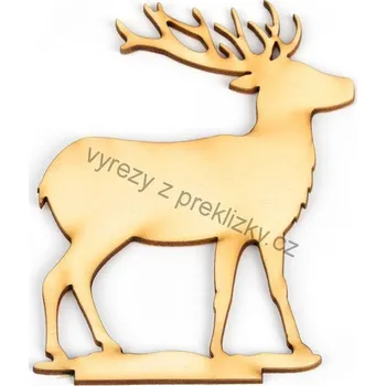 Překližka Výřez z překližky, F60/OP10490, JELEN, 10cm, 1ks