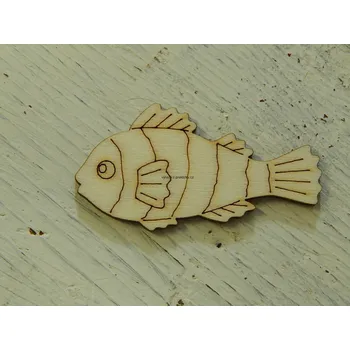 Překližka Výřez z překližky, Z112, RYBIČKA, 2,7x5,1cm, 1ks