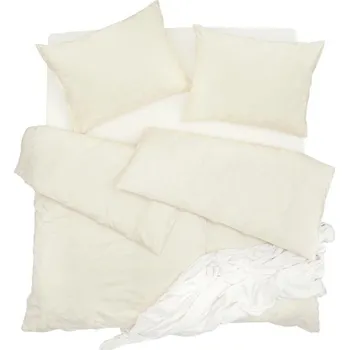 Povlečení SCANquilt povlečení ELEGANT PLUS eukalyptus smetanová 240 x 200/70 x 90 cm