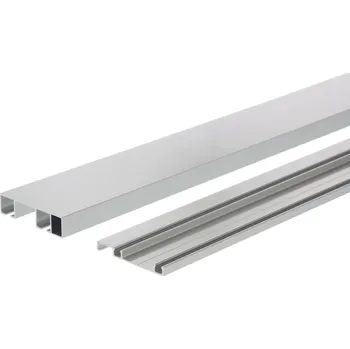 Nábytkové kování Interex Sada kolejnic SIMPLEX / Hliník 2 m