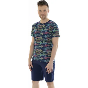 Pánské pyžamo Leptir pyžamo pánské 503/03 - modrá, XL (Pánské pyžamo Leptir)