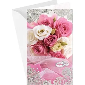 ARGUS Svatební přání s lepeným kamínkem 13-6083c