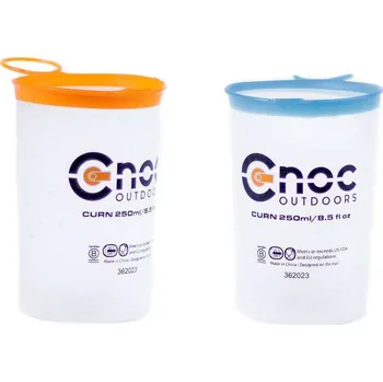 Kempingové nádobí CNOC Outdoors Skládací kelímky CNOC Curn Collapsible Cups, 250 ml (Orange + Blue) - 2 ks