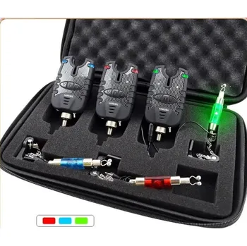 Signalizace záběru Sada 3ks signalizátorů záběru s příposlechem pro lov kaprů