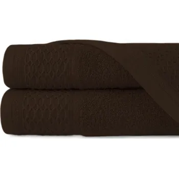 Ručník BAVLNĚNÝ RUČNÍK SOLANO 30X50 CM TMAVĚHNĚDÁ