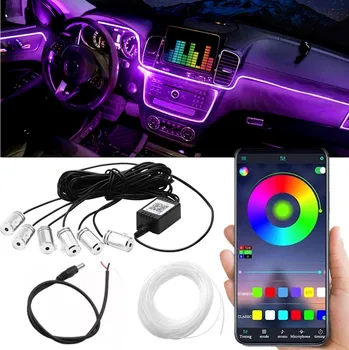 Ambientní LED RGB osvětlení do auta 8 m…
