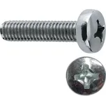 Šroub DIN 7985 M 6x 50 půlkulatá hlava PH ZB