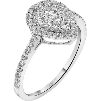 Prsten Prsten z bílého zlata s brilianty - 0,64 ct - ryzost 750 - 228.105