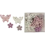 Jarní dekorace mix 12 ks D1998 - dia 2,3 cm