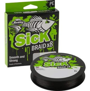 Berkley Šňůra Sick Braid X8 Black 150m 0.08mm 6 kg