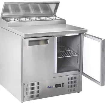 Chlazení Gastrofans Chladící stůl se saladetou 2 dveřový pracovní stůl s deskou a dolním agregátem