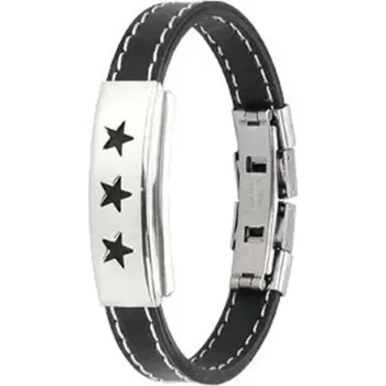 Náramek Náramek z gumy - prošívaný, známka a tři hvězdy