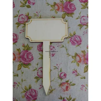 Dřevěná hračka Výřez z překližky, 65A, ZÁPICH-ČISTÝ, 8,2x15cm, 1ks