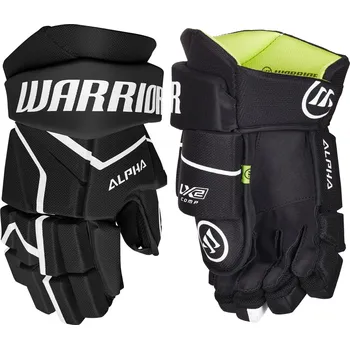 Hokejové rukavice Rukavice Warrior ALPHA LX2 COMP Junior Velikost: 11", černo-bílé