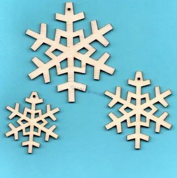 Překližka Výřez z překližky, V12/1, ZIMNÍ VLOČKA I.-velká, 7cm, 1ks