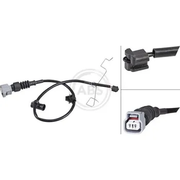 Brzdová destička Výstražný kontakt, opotřebení obložení A.B.S. 39447