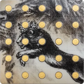 Česká mincovna - 2024 - Zlatá mince 5 NZD Český lev - 25 x 0,5 g - orientační cena