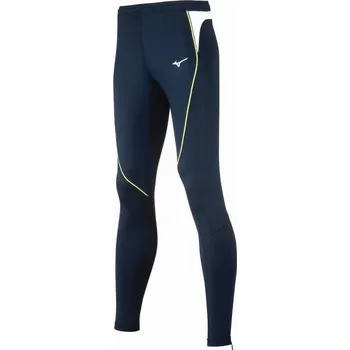 Pánské legíny Dámské sportovní legíny Mizuno Premium JPN Long Tight - Navy-White Velikost: S