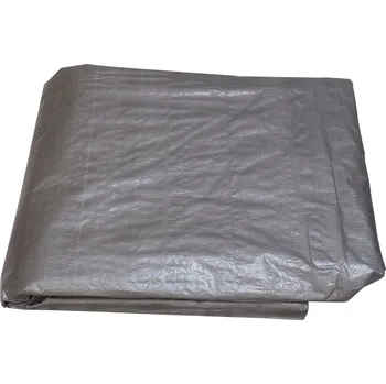 Krycí plachta TOPTRADE plachta krycí, stříbrná, s kovovými oky, 4 x 4 m, 100 g / m2 (TOPTRADE plachta krycí, stříbrná, s kovovými oky, 4 x 4 m, 100 g / m2)