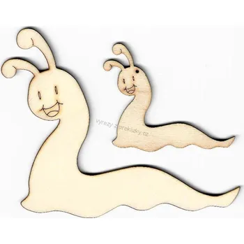 Překližka Výřez z překližky, Z72/2-172B, ŠNEK BEZ ULITY-malý, 7,2x6,2cm, 1ks