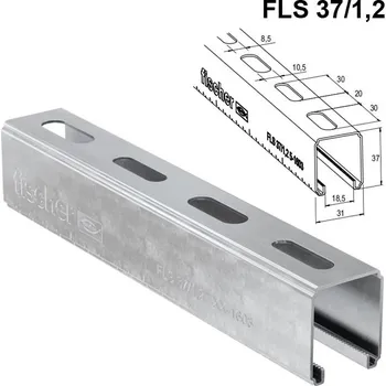 Stavební profil Montážní profil fischer FLS 37/1,2 - 2 m (31/37/1,2)