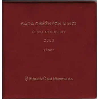 Sada oběžných mincí 2003 proof /semišový obal/