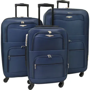 Cestovní kufry sada 3 ks na 4 kolečkách 108 l 72 l 45 l - 989 fialová