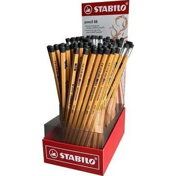 Grafitová tužka Grafitová tužka "Point 88", displej/90 ks, HB, šestihranná, STABILO D/87-3555