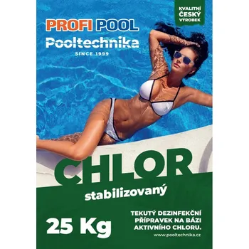 Bazénová chemie Pooltechnika Chlor tekutý stabilizovaný 25kg PROFIPOOL