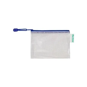 Archivační box tarifold obálka se zipem, A5, PVC síťovina, modrá, 8 ks