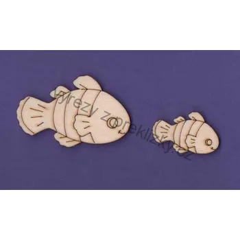 Stavební deska Výřez z překližky, E41/1, KLAUN OČKATÝ-velký, 5,4x3,5cm, 1ks