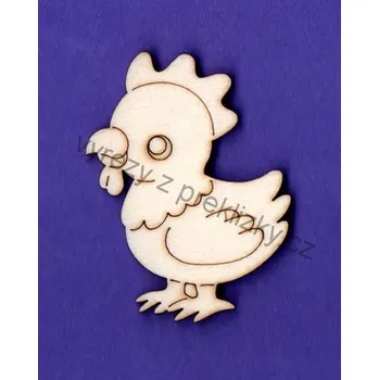 Překližka Výřez z překližky, F30, SLEPIČKA, 51x38mm, 1ks